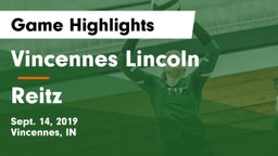 Vincennes Lincoln  vs Reitz Game Highlights - Sept. 14, 2019