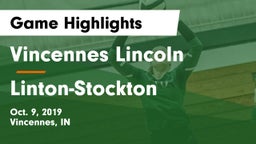 Vincennes Lincoln  vs Linton-Stockton Game Highlights - Oct. 9, 2019