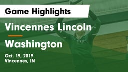 Vincennes Lincoln  vs Washington Game Highlights - Oct. 19, 2019