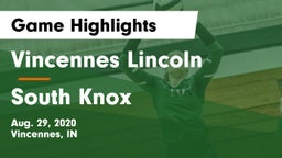 Vincennes Lincoln  vs South Knox  Game Highlights - Aug. 29, 2020