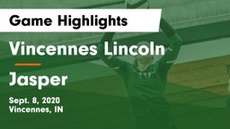 Vincennes Lincoln  vs Jasper  Game Highlights - Sept. 8, 2020