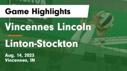 Vincennes Lincoln  vs Linton-Stockton  Game Highlights - Aug. 14, 2023