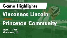 Vincennes Lincoln  vs Princeton Community  Game Highlights - Sept. 7, 2023