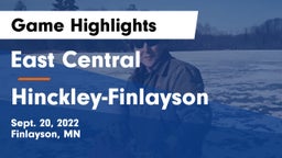 East Central  vs Hinckley-Finlayson  Game Highlights - Sept. 20, 2022