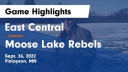 East Central  vs Moose Lake Rebels Game Highlights - Sept. 26, 2022