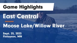 East Central  vs Moose Lake/Willow River  Game Highlights - Sept. 25, 2023