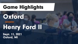 Oxford  vs Henry Ford II  Game Highlights - Sept. 11, 2021
