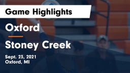 Oxford  vs Stoney Creek  Game Highlights - Sept. 23, 2021