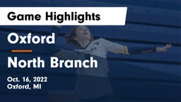 Oxford  vs North Branch  Game Highlights - Oct. 16, 2022