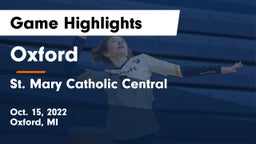 Oxford  vs St. Mary Catholic Central  Game Highlights - Oct. 15, 2022