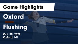 Oxford  vs Flushing  Game Highlights - Oct. 30, 2022