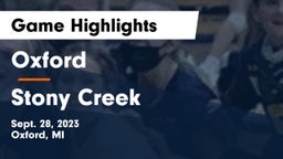 Oxford  vs Stony Creek Game Highlights - Sept. 28, 2023