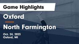 Oxford  vs North Farmington Game Highlights - Oct. 24, 2023