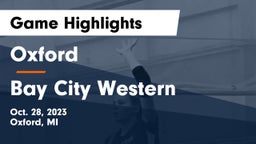 Oxford  vs Bay City Western Game Highlights - Oct. 28, 2023