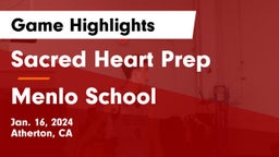 Sacred Heart Prep  vs Menlo School Game Highlights - Jan. 16, 2024