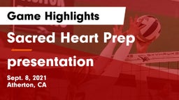 Sacred Heart Prep  vs presentation  Game Highlights - Sept. 8, 2021