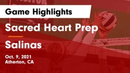 Sacred Heart Prep  vs Salinas Game Highlights - Oct. 9, 2021