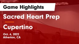 Sacred Heart Prep  vs Cupertino  Game Highlights - Oct. 6, 2022