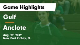 Gulf  vs Anclote  Game Highlights - Aug. 29, 2019