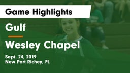 Gulf  vs Wesley Chapel  Game Highlights - Sept. 24, 2019