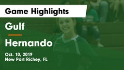 Gulf  vs Hernando  Game Highlights - Oct. 10, 2019