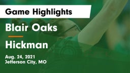 Blair Oaks  vs Hickman  Game Highlights - Aug. 24, 2021