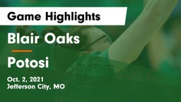 Blair Oaks  vs Potosi Game Highlights - Oct. 2, 2021