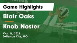 Blair Oaks  vs Knob Noster  Game Highlights - Oct. 16, 2021