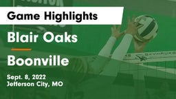 Blair Oaks  vs Boonville  Game Highlights - Sept. 8, 2022
