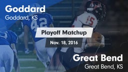 Matchup: Goddard  vs. Great Bend  2016