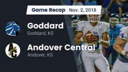 Recap: Goddard  vs. Andover Central  2018