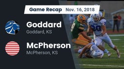 Recap: Goddard  vs. McPherson  2018