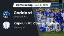 Recap: Goddard  vs. Kapaun Mt. Carmel Catholic  2020