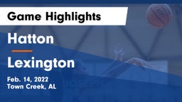 Hatton  vs Lexington  Game Highlights - Feb. 14, 2022