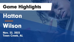 Hatton  vs Wilson  Game Highlights - Nov. 22, 2023