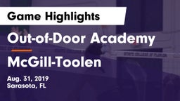 Out-of-Door Academy  vs McGill-Toolen  Game Highlights - Aug. 31, 2019