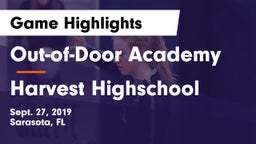 Out-of-Door Academy  vs Harvest Highschool Game Highlights - Sept. 27, 2019