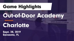 Out-of-Door Academy  vs Charlotte  Game Highlights - Sept. 28, 2019