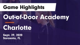 Out-of-Door Academy  vs Charlotte  Game Highlights - Sept. 29, 2020