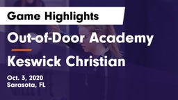 Out-of-Door Academy  vs Keswick Christian  Game Highlights - Oct. 3, 2020