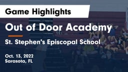 Out of Door Academy vs St. Stephen's Episcopal School Game Highlights - Oct. 13, 2022