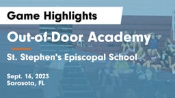 Out-of-Door Academy vs St. Stephen's Episcopal School Game Highlights - Sept. 16, 2023