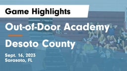 Out-of-Door Academy vs Desoto County  Game Highlights - Sept. 16, 2023