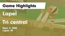 Lapel  vs Tri central Game Highlights - Sept. 3, 2020