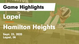 Lapel  vs Hamilton Heights  Game Highlights - Sept. 23, 2020