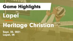 Lapel  vs Heritage Christian Game Highlights - Sept. 30, 2021