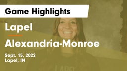 Lapel  vs Alexandria-Monroe  Game Highlights - Sept. 15, 2022