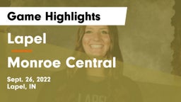 Lapel  vs Monroe Central  Game Highlights - Sept. 26, 2022