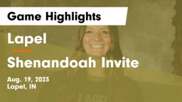 Lapel  vs Shenandoah Invite  Game Highlights - Aug. 19, 2023