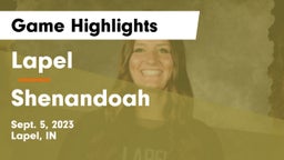 Lapel  vs Shenandoah  Game Highlights - Sept. 5, 2023